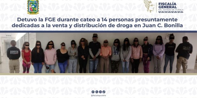 14 narcomenudistas detenidos en juan c monilla santa maria zacatepec
