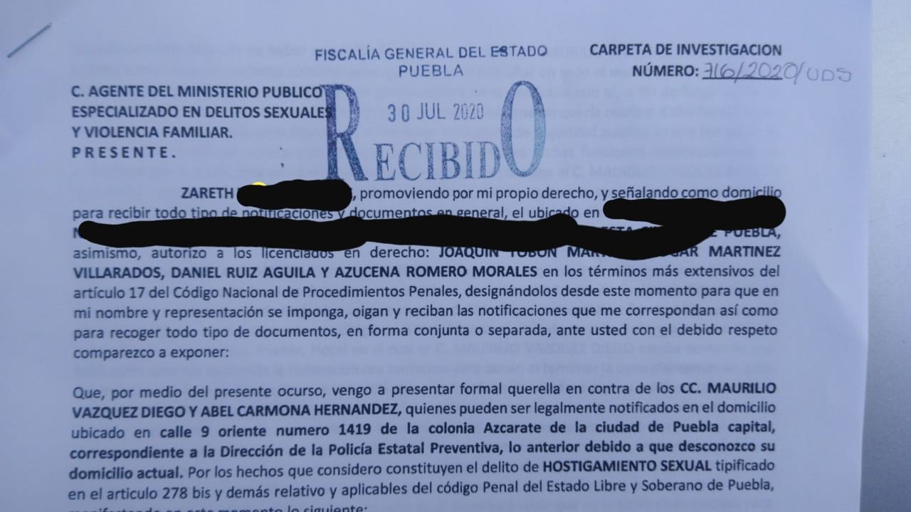 denuncia acoso sexual huejotzinog alcaldesa policia municipal