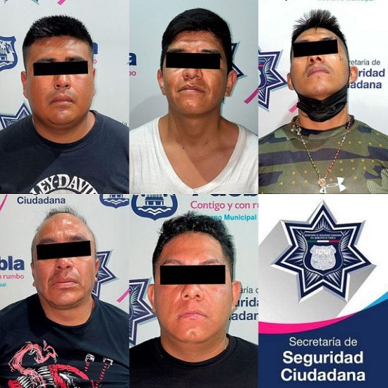 5 secuestradores puebla