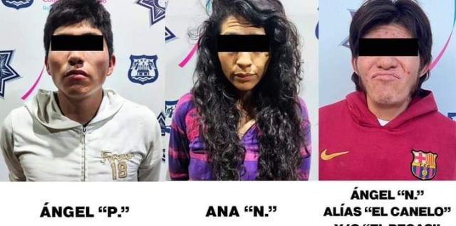 DETENIDO PUEBLA EL CANELO Y DOS PERSONAS