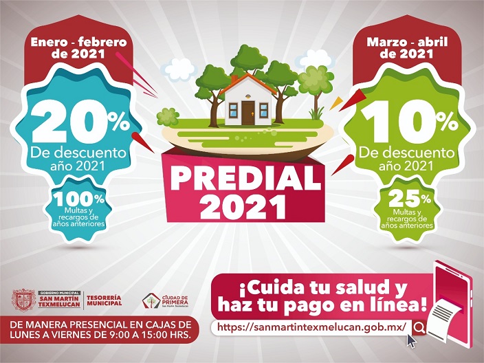 GOBIERNO DE TEXMELUCAN CONTINUA CON DESCUENTOS EN EL PAGO PREDIAL