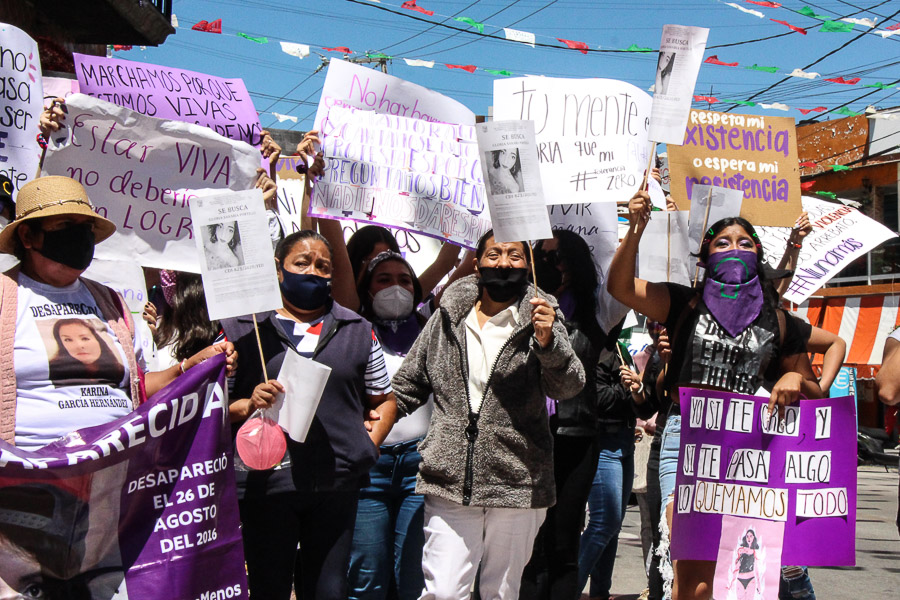 Marcha San Martin feminismo desaparecidas