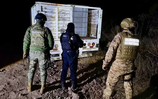 SSP SEMAR camioneta huachicol