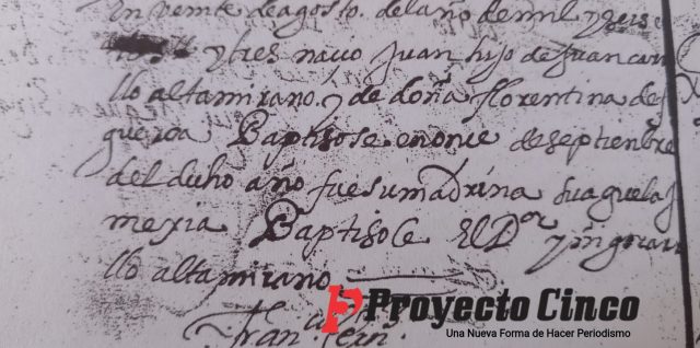 archivo parroquial documento san slavador el verde apellidos