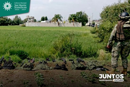 armas decompizadas grueso calibre marina policia texmelucan