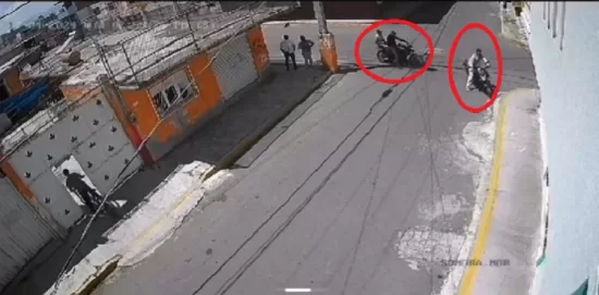 asalto delincuentes motocicletas