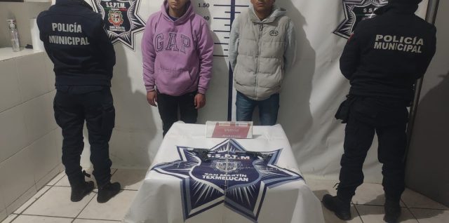 detenidos policia municipal hector jesus texmelucan arma