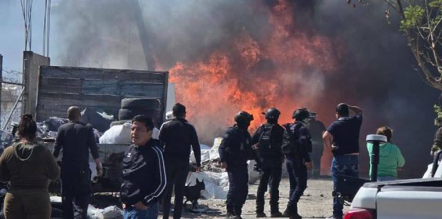 incendio planetario texmelucan bomberos policia