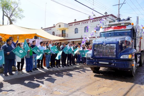 inicio obra san juan tuxco san martin texmelucan