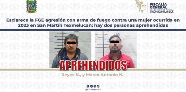 intento homicidio mujer san martin texmelucan 2 detenidos 2023