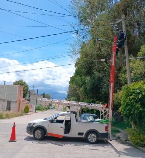 luminarias san martin texmelucan calles comunidad