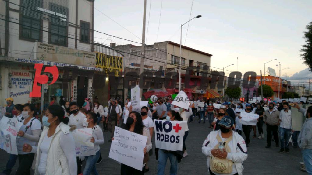 manifestacion huejotzingo inseguridad