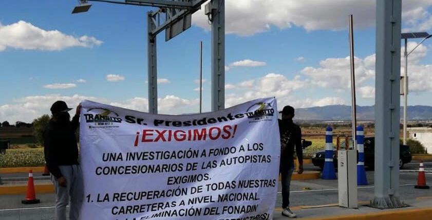 manifestantes casetas