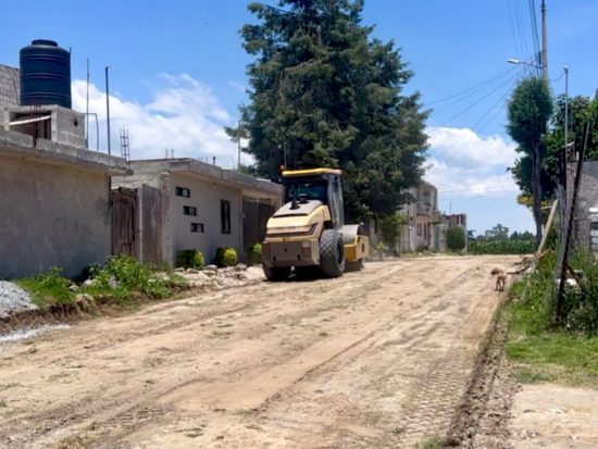 maquinaria bonienro estatal san martin texmelucan obra comunitaria