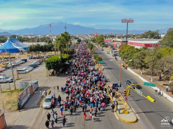 Más de ocho mil comerciantes de las Organizaciones Unidas marcharon en apoyo al gobernador Alejandro Armenta 