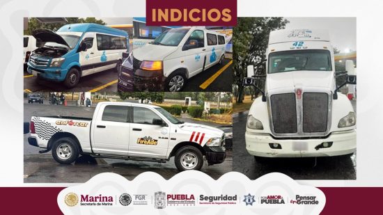 mercancia recuperada unidades robo autopista mexico puebla altura palmillas