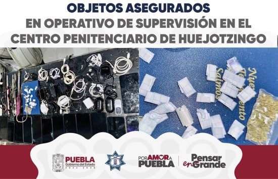 objetos operativo penal huejotzingo mayo 25