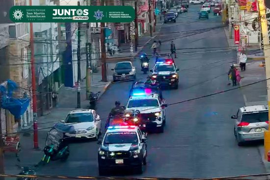 Gobierno de San Martín Texmelucan continúa trabajando en pro de la seguridad con acciones coordinadas y recorridos de vigilancia 2 operativo seguridad calles san martin texmelucan marina policia