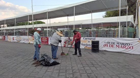personal servicios publicos durante el carnaval de huejotzingo 2025
