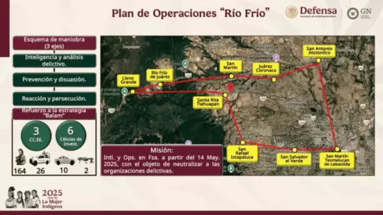 Además de las videocámaras otro de las acciones del gobierno federal para reforzar la autopista México-Puebla es el Plan de Operaciones Río Frío