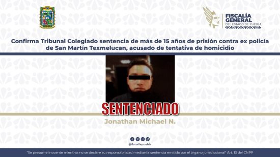 policia municipal texmelucan sentencia tentativa de homicidio tribunal fge