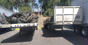 Guardia Nacional en los limites de San Martín Texmelucan con el vecino estado de Tlaxcala localizaron la varilla con reporte de robo
