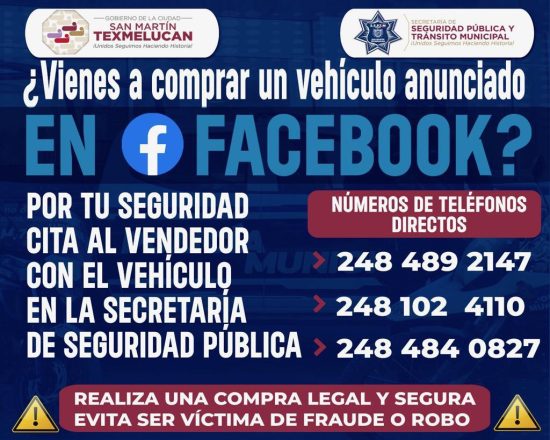 publicidad lona seguridad policia texmelucan facebook