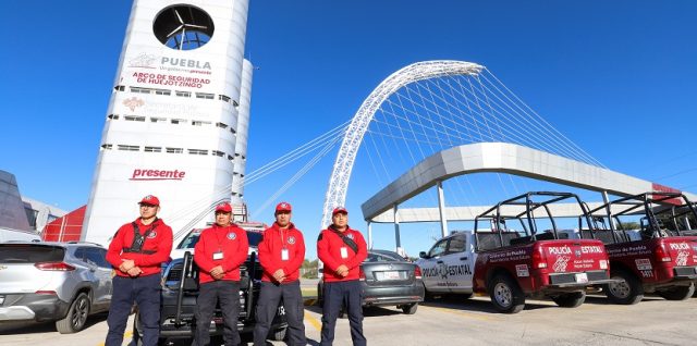 puebla Arco de Seguridad de Huejotzingo patrullas