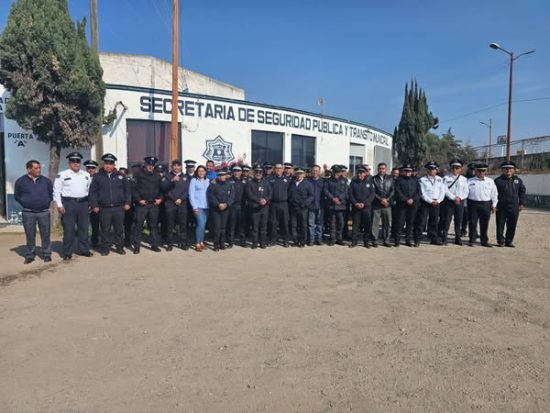 resistencia civil texmelucan y elementos de transito municipal san martin