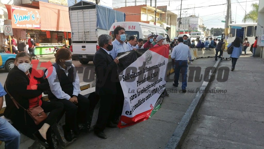 trabajadores telefonistas texmelucan mitin