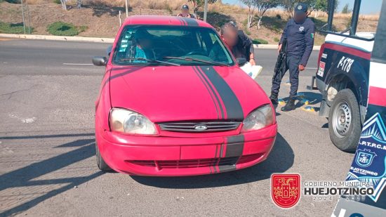 vehiculo recuperado policia huejotzingo