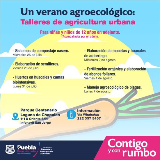 Ayuntamiento de Puebla invita a vivir un Verano Agroecológico 1 verano agroecologico puebla