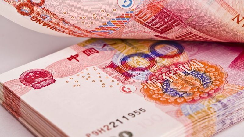 yen fajo moneda billete china